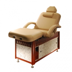 Super Luxury Backrest Wooden Salon Spa Beauty Bed | High Grade Massage Table
