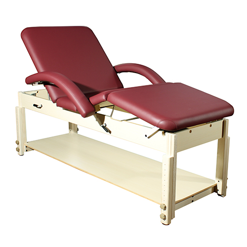 Essence Deluxe Essence Flat Lightweight Massage Bed Wooden Frame Massage Table With Backrest Side Armrest