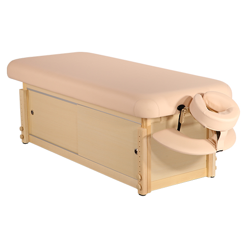 Kaiser Flat Wooden Salon Furniture Massage Table With Cabinet