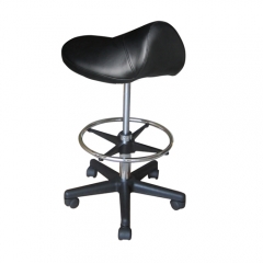 MS04H Saddle Stool With Foot Ring And Caster