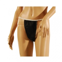 Ladies Disposable Black Thong 12pcs Pack