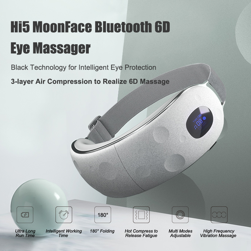 New trend! Hi5 MoonFace Blutooth 6D Eye Massager