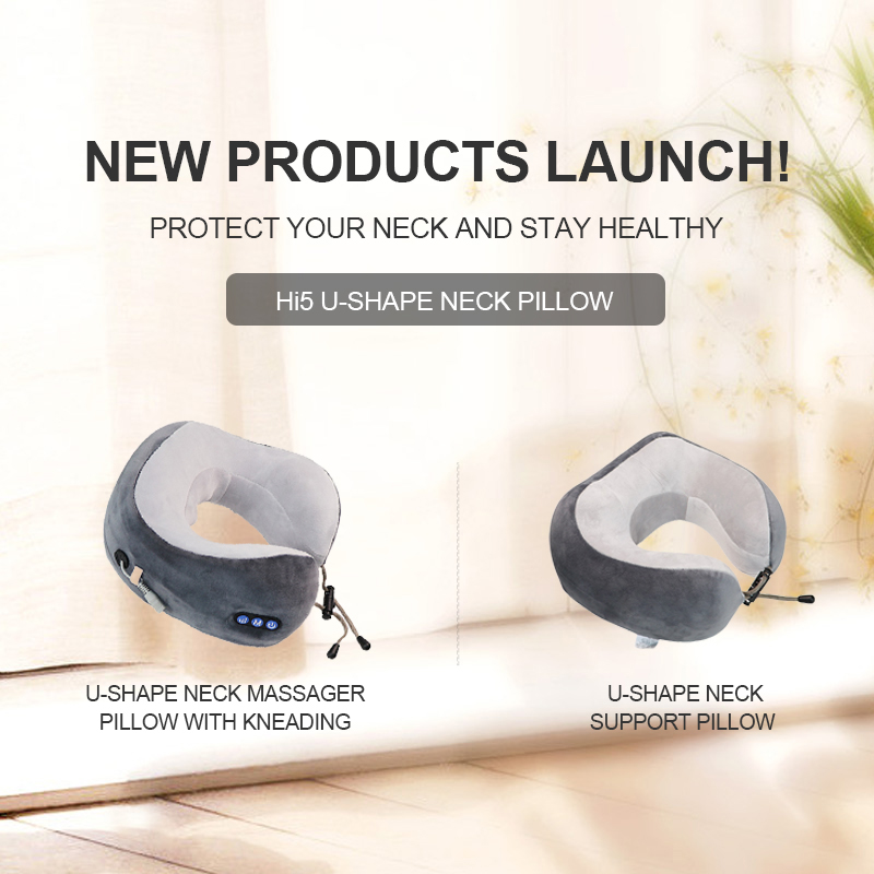 New Product Launch！ Hi5 U-shape Neck Pillow Neck Massager Muscle Relief