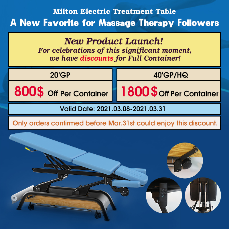 Discount for Celebrations of New Product Launch-Mingteng Electric Treatment Table