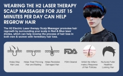 H2 Laser Therapy Scalp Massager Vibrating Scalp Massager head massager