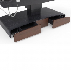 Vista Flat Electric Spa Table with Drawer Walnut