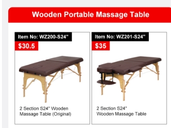 Cambodia Made Portable Massage Table-The Cheapest Massage Table