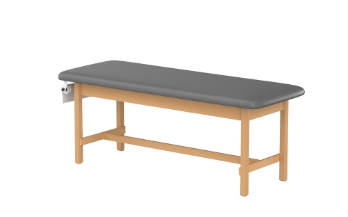 CLINIC-2 Classic Solid Wood Treatment Exam Table H-Brace Support