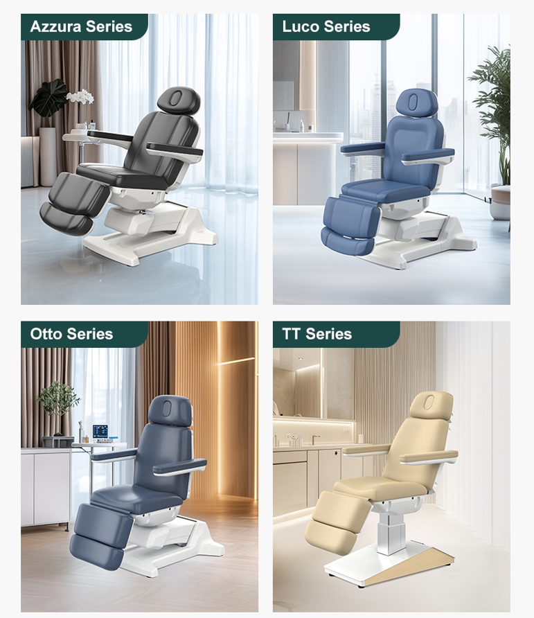 Electric Beauty Bed Facial Chair Treatment Chair Collection