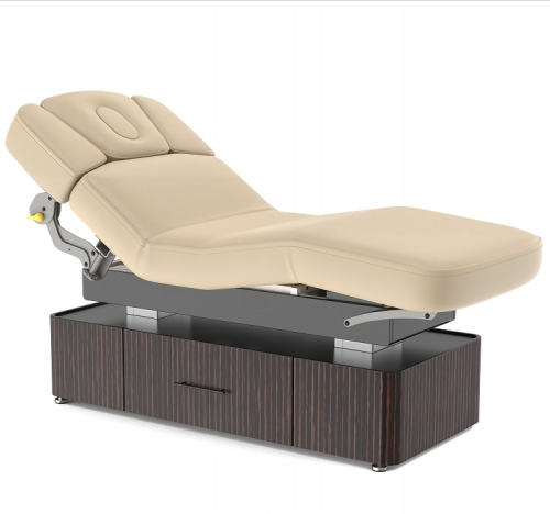 Infinity Salon Spa Treament Table Fully Electric Lift Massage Table with Door Storage