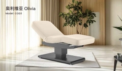 Olivia Single Column Flat Electric Lift Massage Bed Spa Treatment Table