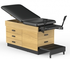 Clinic-5005 Family Practice Exam Table Gynecology Exam CouchWith Stirrups/Storage Drawer