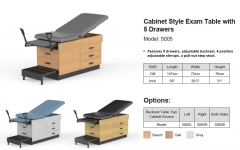 Clinic-5005 Family Practice Exam Table Gynecology Exam CouchWith Stirrups/Storage Drawer
