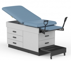 Clinic3-5005 GYN Exam Table Family Practice Exam Table With Stirrups/Storage Drawer