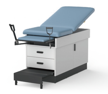 Clinic3-2115 GYN Exam Table Family Practice Exam Table With Stirrups/Storage Drawer