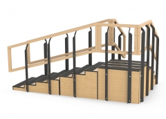 Convertible Rehab Staircase Training Stairs with Platform
