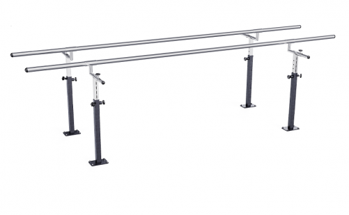 7' Floor Mounted Adjustable Parallel Bars – Heavy Duty | 350 lbs