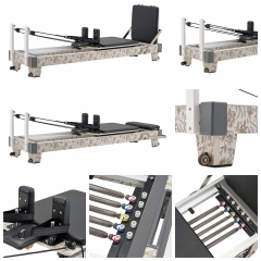 EcoBalance Series Artistic Fireproof Finishes Pilates Reformer Core Bed, China Manufacturer Supply, Professional Studio Home Pilates Training Machine Complete Accessories
