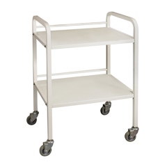 Remy02 2- Shelf Metal Trolley Barber Trolley With Wheel