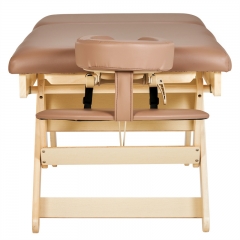 Boast Tilt Boast Flat Luxury Beauty Salon Furniture Wooden Spa Facial Bed Massage Bed Table