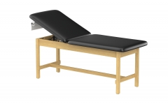 CLINIC-2 SERIES HARDWOOD LEG SUPPORT TREATMENT TABLES WITH BACKREST