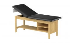 CLINIC-2 SERIES HARDWOOD LEG SUPPORT TREATMENT TABLES WITH BACKREST