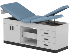 Clinic Cabinet Style Double Adjustable Leg Rest Table Medical Treatment Table