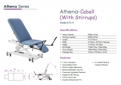 Athena-Cabell Power Hi-Lo Exam Table with Stirrups