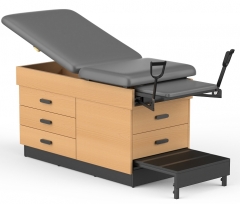 Clinic-5005 Family Practice Exam Table Gynecology Exam CouchWith Stirrups/Storage Drawer