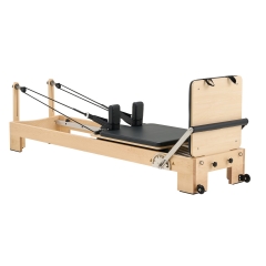 Commercial Fixed Maple Wood Pilates Core Reformer Bed for Yoga Studio & Home Training