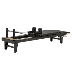 Black Aluminum Alloy Pilates Core Reformer Bed | China Manufacturer Supply, Professional Studio Home Pilates Machine with Full Accessories