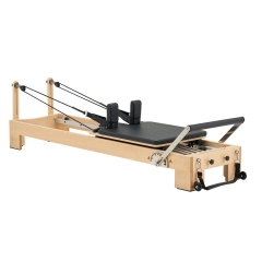 Commercial Fixed Maple Wood Pilates Core Reformer Bed for Yoga Studio & Home Training
