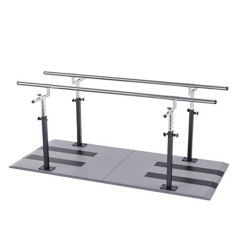 Factory Wholesale 7'/84'' Height & Width Adjustable Parallel Bars, Heavy Duty Clinical Gait Training Equipment for Rehabilitation Hospitals & Physio Centers