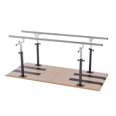 Factory Wholesale 7'/84'' Height & Width Adjustable Parallel Bars, Heavy Duty Clinical Gait Training Equipment for Rehabilitation Hospitals & Physio Centers